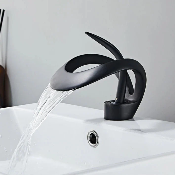 Matte black faucet